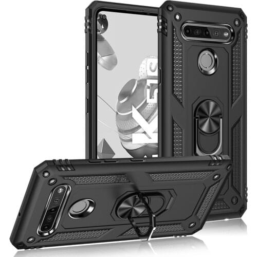 Magnet Ring Kickstand Armor Case for LG K51S K92 5G K51 K61 Stylo 6 5 Q51 Q61 K50 K50s Aristo 2 3 Harmony 4 Phone Cover