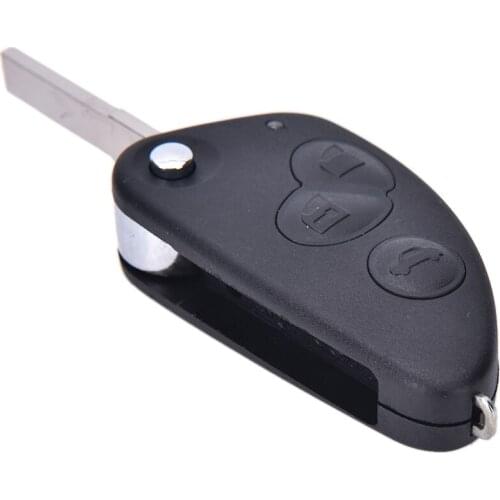 New 1pc Car Replament Key Case 3 Buttons Flip Remote Key Case Shell For Alfa Romeo 147 156 166 GT JTD TS