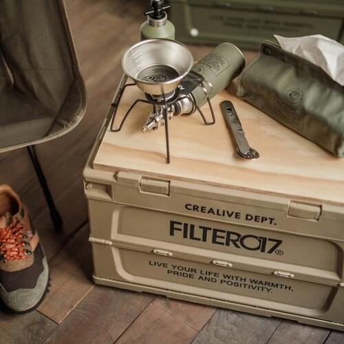 Outdoor Camping Multifunctional Foldable Side-Open Storage Boxes Home Organizing Bin Container Glamping Equipment