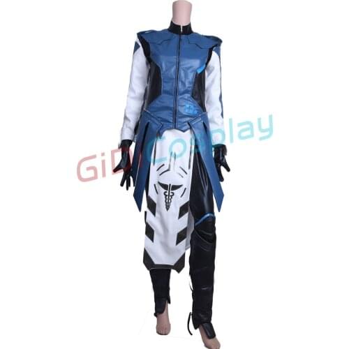 Hot Game OW Cobalt Mercy Cosplay Costume Custom Made