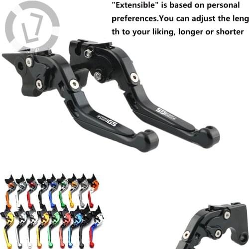 For BMW F650GS F650 GS 650GS 2003-2007 LOGO Motorcycle Adjustable Foldable Extendable Brake Clutch Lever