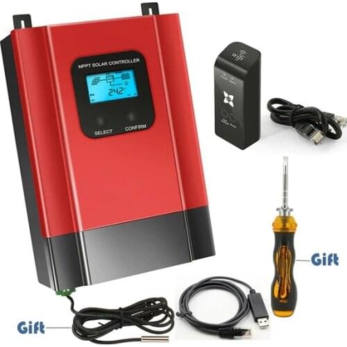 PowMr 12V 24V 36V 48V Esmart3 40A 60A Fan Cooling MPPT Solar Charge Controller Regulator For Solar Panel System