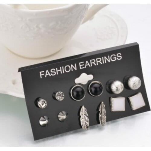 Silvery Fashion Cute Feather Creative Design for Earrings Party Favors Jewelry Gift for Birthday Present