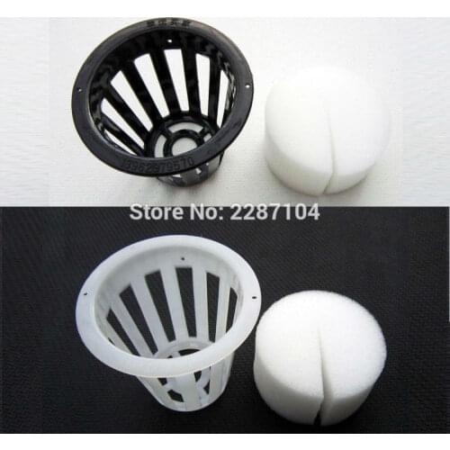10pcs Mesh Pot Net Cup Basket + Clone Cloning Collar Foam Insert Hydroponic Aeroponic System Plant Leafy Vegetable Grow E 2 inch