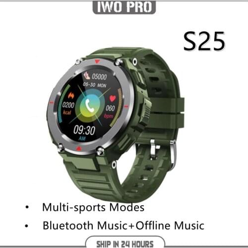 S25 Smart Watch For Women Men BT Call Music Play IP67 Outdoor Smartwatch Hear Rate Monitor Men Sport Wrist Watch pk apple watch
