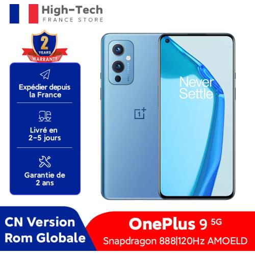 OnePlus 9 5G Snapdragon 888 8GB 128GB/12GB 256GB Smartphone 6.55‘’ 120Hz AMOLED Display Hasselblad Camer Global Rom