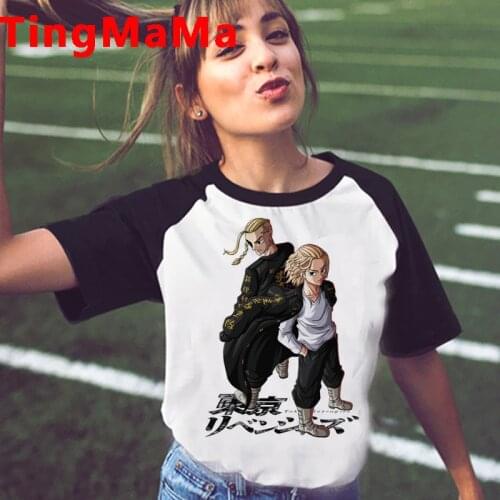 Tokyo Revengers top tees tshirt male plus size harajuku graphic tees ulzzang 2021 tshirt graphic tees women couple clothes