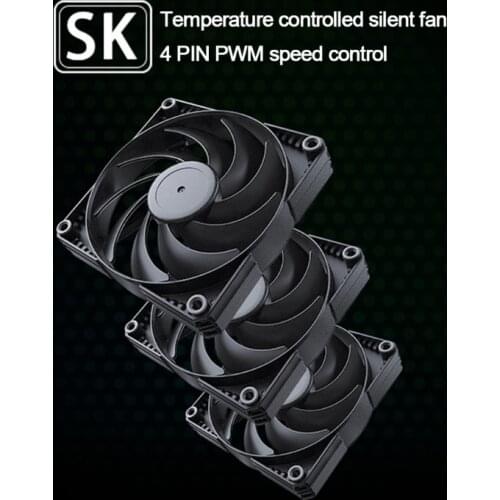 D7YC Phanteks Chassis Cooling Fan, Computer Case Fans for Desktops High Performance 3000RPM 12V 0.5A Nine-Blade Design