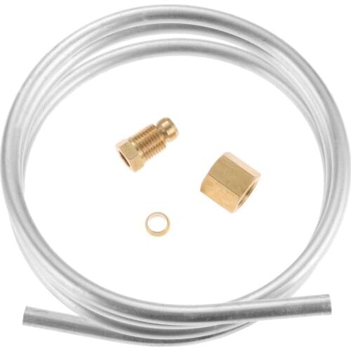 1/4 Aluminum Tubing With Fittings M10x1 Female And Male Length 1 Meter For Valve, Pilot Burner Aluminum And Solid Brass