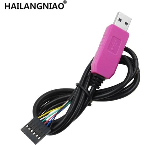1PCS PL2303HXD HXD 6Pin USB TTL RS232 Convert Serial Cable Compatible for Win XP/VISTA/7/8