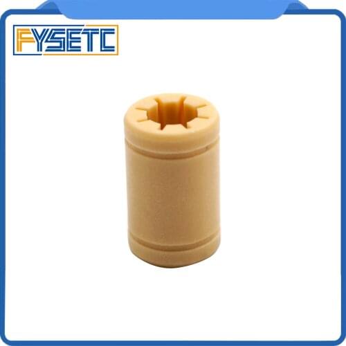 1pc 3D Printer Solid Polymer LM8UU Bearing - 8mm Shaft VS RJMP-01-08 R Solid Plastic Bearing 8 mm ID For Prusa