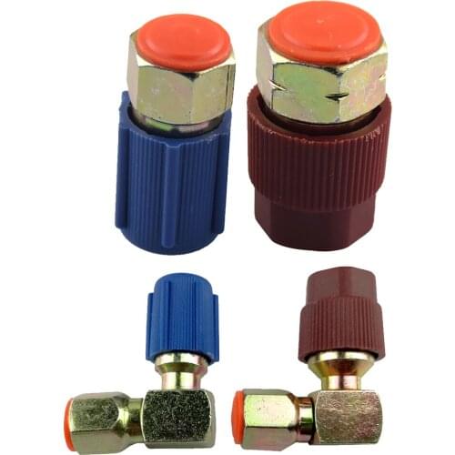 4x AC R12 to R134A Quick Coupler Connector Adapter Conversion Car High/Low