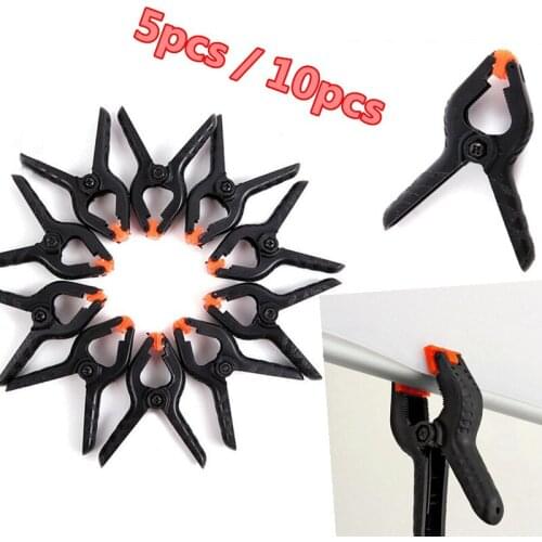 5pcs OR 10pcs Plastic Nylon Clamps Spring Clamps DIY Woodworking Tools For Woodworking Spring Clip Photo Studio Background 2in