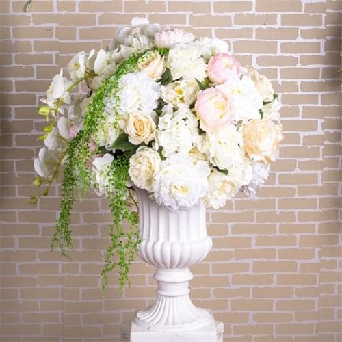 50/60CM large Wedding decor artificial flower ball table centerpieces simulation flower road cited flower arrangement rose peony