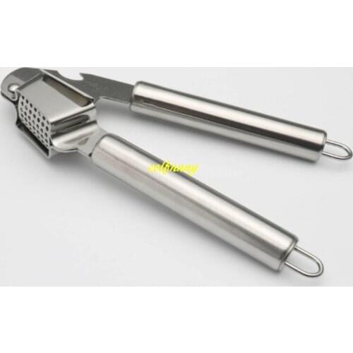 50pcs/lot Fast shipping Stainless Steel Grillers Garlic Press Peeler kitchen Accessories