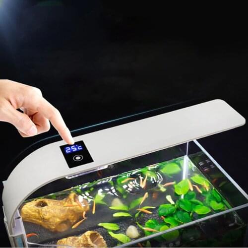 Aquarium Light Aquatic Plant Slim Clip-on Fish Tank Light EU Plug Blue White Light 5730 LED Aquarium Plant Grow Light