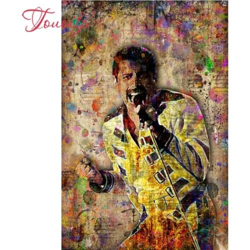 TOUOILP diy diamond embroidery full square&round drill 5d diy diamond painting rock star FREDDIE MERCURY mosaic home decoration