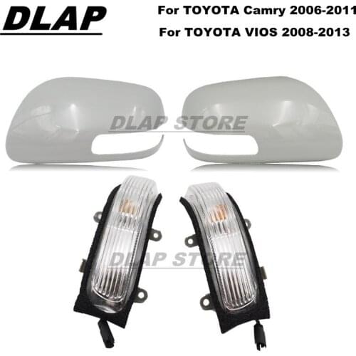 Car Mirror Light Cover For Toyota Camry 2006-2011 For Vios 2008-2013 Car Turn Signal Light Rear View Mirror Cover Cap