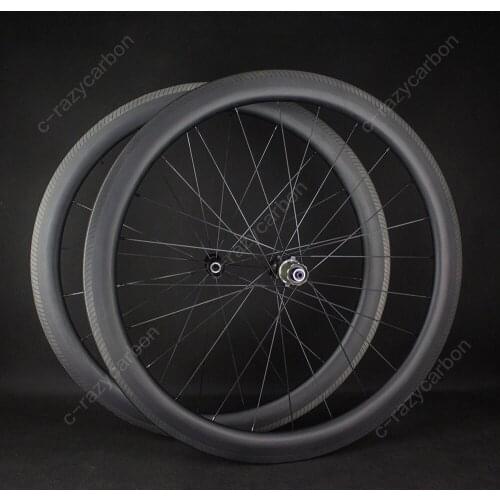 FIERCE Wholesale Hot Climbing Carbon Wheelset UD 50mm Depth Novatec 61/62CB Straight Pull 700C Special Brake Track Wheelset Hot