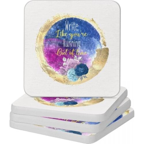 Like You're Running Out Of Time Diatomaceous Earth Square Round Coaster MildewProof Cup Bonsai Mat Soap Toothbrush Pad 10x10cm