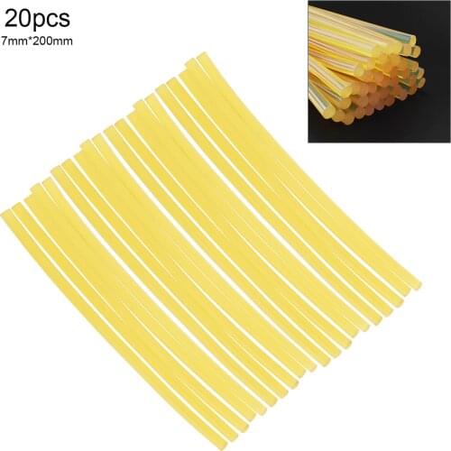 20pcs/lot 7mm x 200mm Strong Viscose Hot Melt Gun Glue Sticks Environmental Protection DIY Tools for Glue Gun Repair Accessories