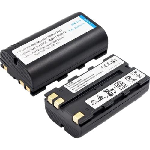 2pc 2600mAh GEB211 GEB212 Li-ion Battery for ATX1200 series RX1200 series Piper 100 Piper 200 GPS1200 GRX1200 GPS