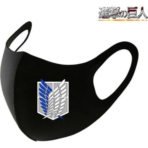 Anime Attack on Titan Adult Mask Anti-dust Cotton Mouth Face Mask Cosplay Eren Levi Wings of Liberty Masks Halloween Cosplay