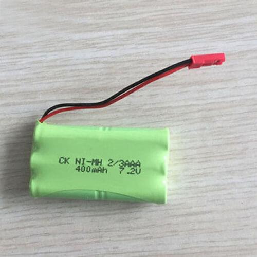 Brand New 7.2V 400mAh 6x 2/3AAA Ni-MH Rechargeable Battery Pack with JST Plug for RC Cars RC Boat Remote Toys