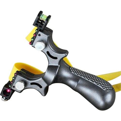 Hunting Laser Slingshot With Level High Precision Aiming Slingshot Catapult Outdoor Shooting Aiming Device Tool