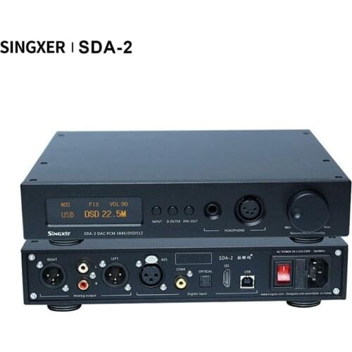 Singxer SDA-2 Decoding Audio Decoder Headphone Amplifier DSD512 AK4497EQ DAC Hifi Professional amplifier