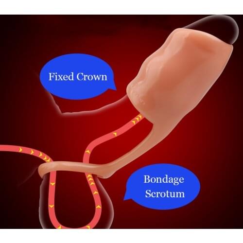 Adult Sex Products Silicone Penis Enhance Erection Ejaculation Delay No Vibrators Sex Toys For Men Women Scrotum Rings Sex Shop