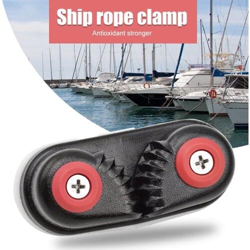 Boat Rope Clamp Cleats Anodized Aluminium Cam Cleat Matic Fairlead Marine Sailing Sailboat Kayak Canoe Dinghy Accessories 1Pc