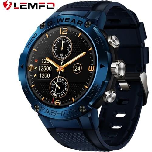 LEMFO Smart Watch Men Bluetooth Call Sport Smartwatch For Android huawei gt2 pro 1.3 Inch ECG 30 Days Standby IPX7 Waterproof Q8
