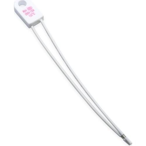 15A 250V Thermal Fuse Over Temperature Protector 95 115 125 135 130 150 180 Degrees Celsius Thermal Cutoffs for Electric Heaters
