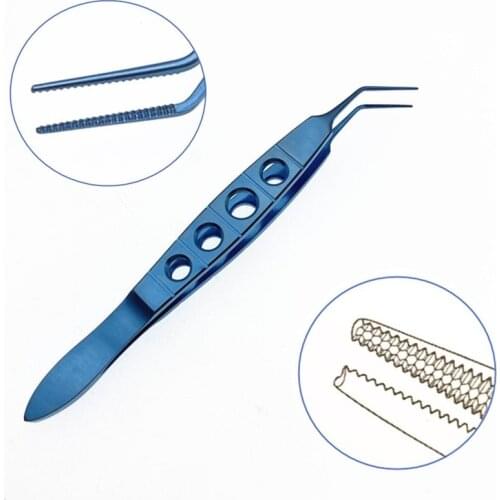 Titanium Ophthalmic Nucleus Fragment Forcep Ophthalmic Tweezers Eye Surgical Instrument