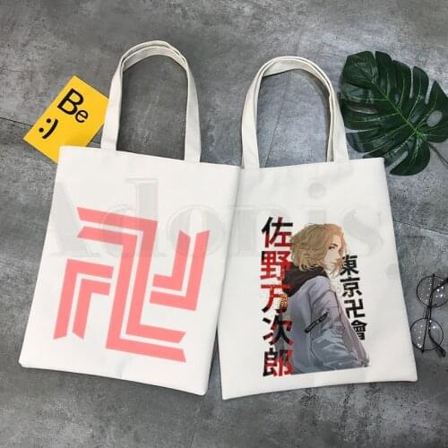 Tokyo Revengers Hanagaki Takemichi Ken Ryuguji Handbags Shoulder Bags Casual Shopping Girls Handbag Women Elegant Canvas Bag