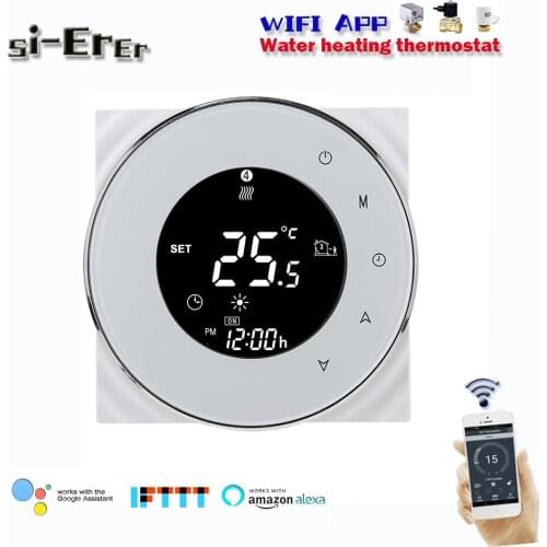 3A WiFi Smart Water Thermostat Temperature Controller Underfloor Water Heating , Works with Alexa Google Home