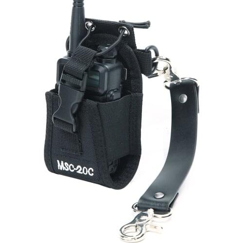 ABBREE Universal Walkie Talkie Nylon Case Holder Pouch Anti-Sway Strap for Baofeng HYT Woxun Quansheng Two Way Radio
