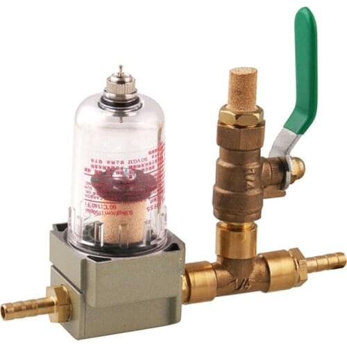 Universal Car Engine Oil Separator Catch Can Air Filter With Drain Valve