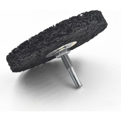 1pc 100mm Poly Strip Wheel Paint Rust Remover 6mm Shank Clean Angle Grinder Discs