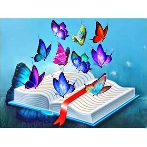 5D Diy Diamond Painting Full Square/Round "Lnteresting Book" Diamond Embroidery RhinesTones Pictures Diamond Mosaic Home Decor