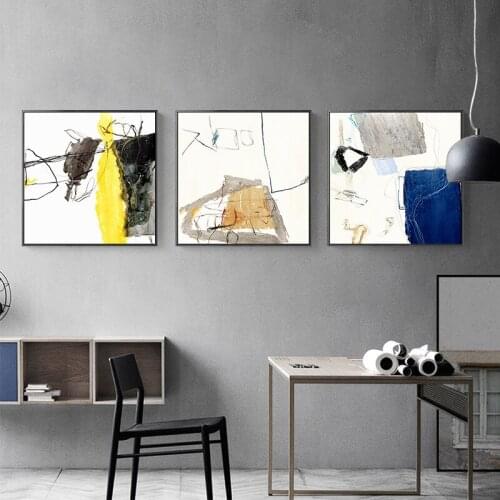 Abstract Shapeless Canvas Painting Posters Print Modern Decor Wall Art Pictures For Living Room Bedroom Dinning No frame