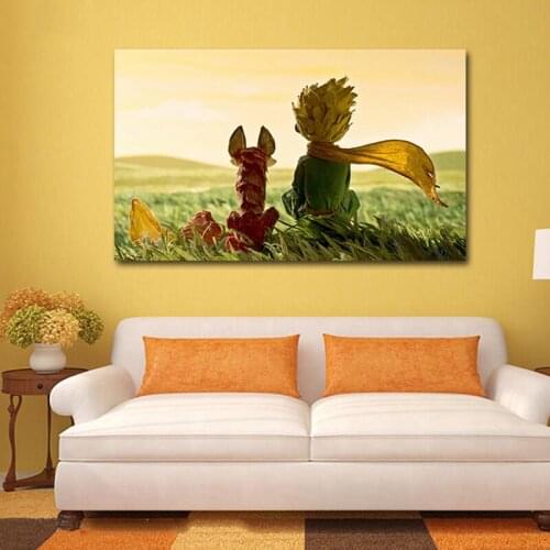 DIY Painting by numbers princekin and fox little Prince star rose picture coloring paints with kits for wall decor