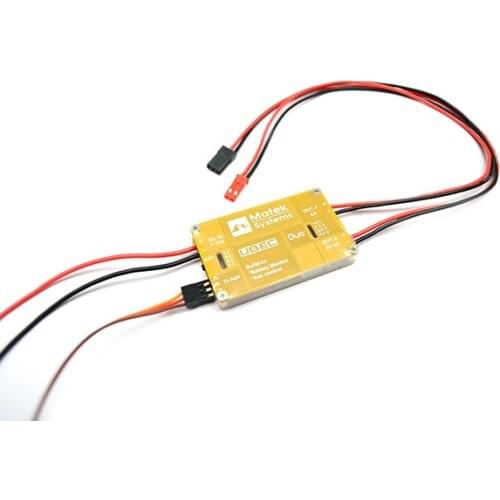Matek Dual Output BEC 4A/ 5V, 4A 5-12V (With Built-in RC Aux control switch and Low Voltage Alarm)