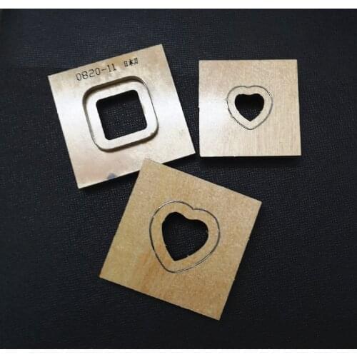 Heart Square Special-shaped Cutting Mold with Leather Bell Free Cutting Can Be Customized Leathercraft Tools Die Cutter