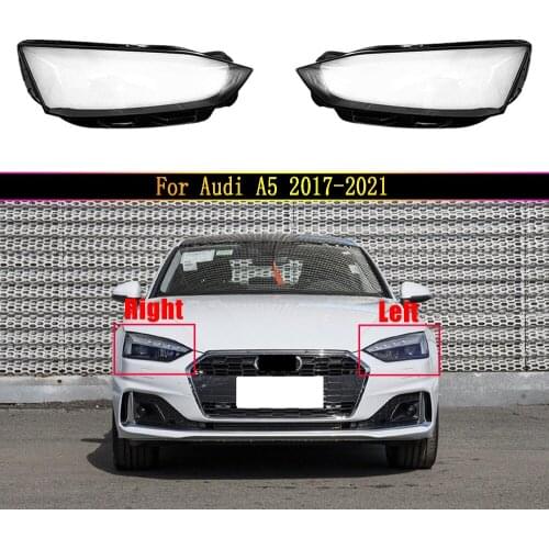 Headlamp Caps For Audi A5 2017~2021 Car Front Headlight Lens Shell Head Light Cover Lampshade Lamp Glass Case
