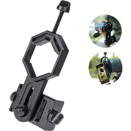 Multifuction Universal Cellphone Telescope Adapter Mount Bracket for Astronomical Binocular Monocular Spotting Scope Microscope