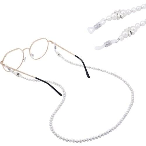 Fashion Simulated Pearl Glasses Chains for Women Anti-Lost Reading Eyeglasses Chain Lanyard Strap Sunglasses Strap Accessories