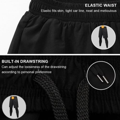Men 2 in 1 Leggings Running Shorts Workout Training Compression Tight Quick-drying Pants for Gym Fitness Running Basketball