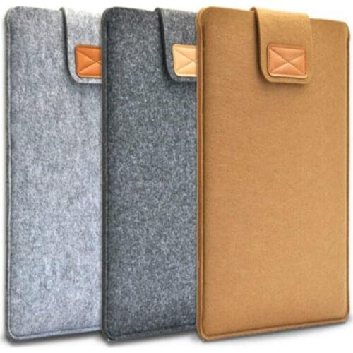 2018 Premium Soft Wool Felt Sleeve Bag Case Notebook Cover for 11 12 13 15 inch Macbook pro 13 15 A1707 A1708 Laptop/Tablet PC